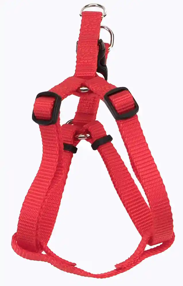 Adjustable Dog Harness, Red, 1" X 26"-38"