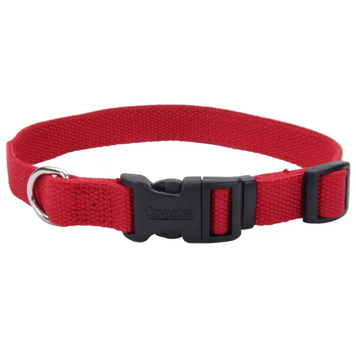 Adjustable Dog Collar - Cranberry Lrg 1" X 18" 26"